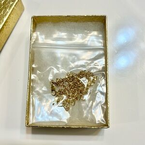 New! 14k Solid Gold Necklace - 16 inch Choker